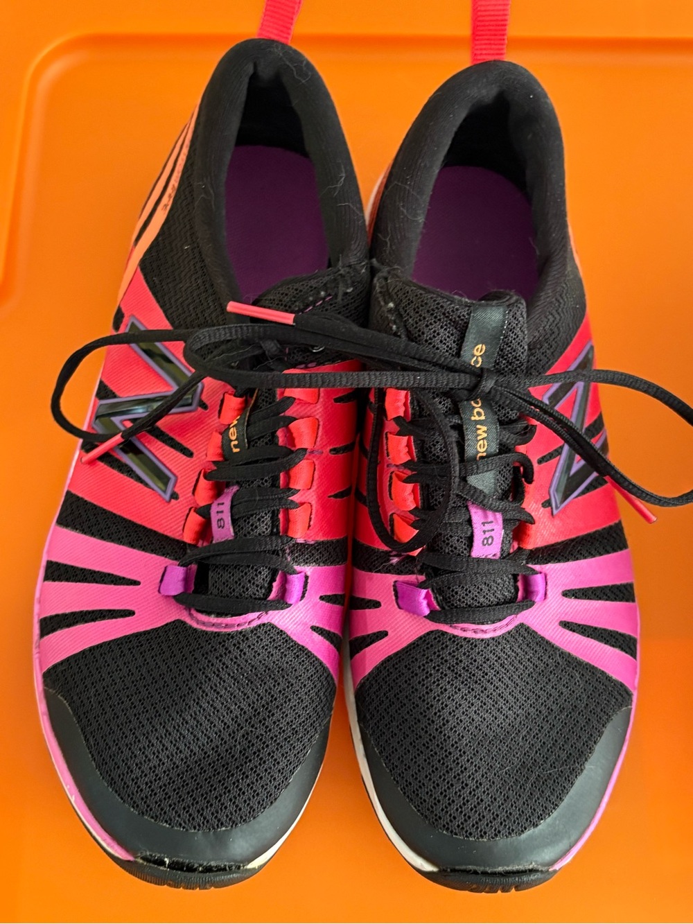 New Balance Women’s Black and Pink Athletic Sneakers